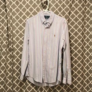 Polo Ralph Lauren men's long sleeve button up blue